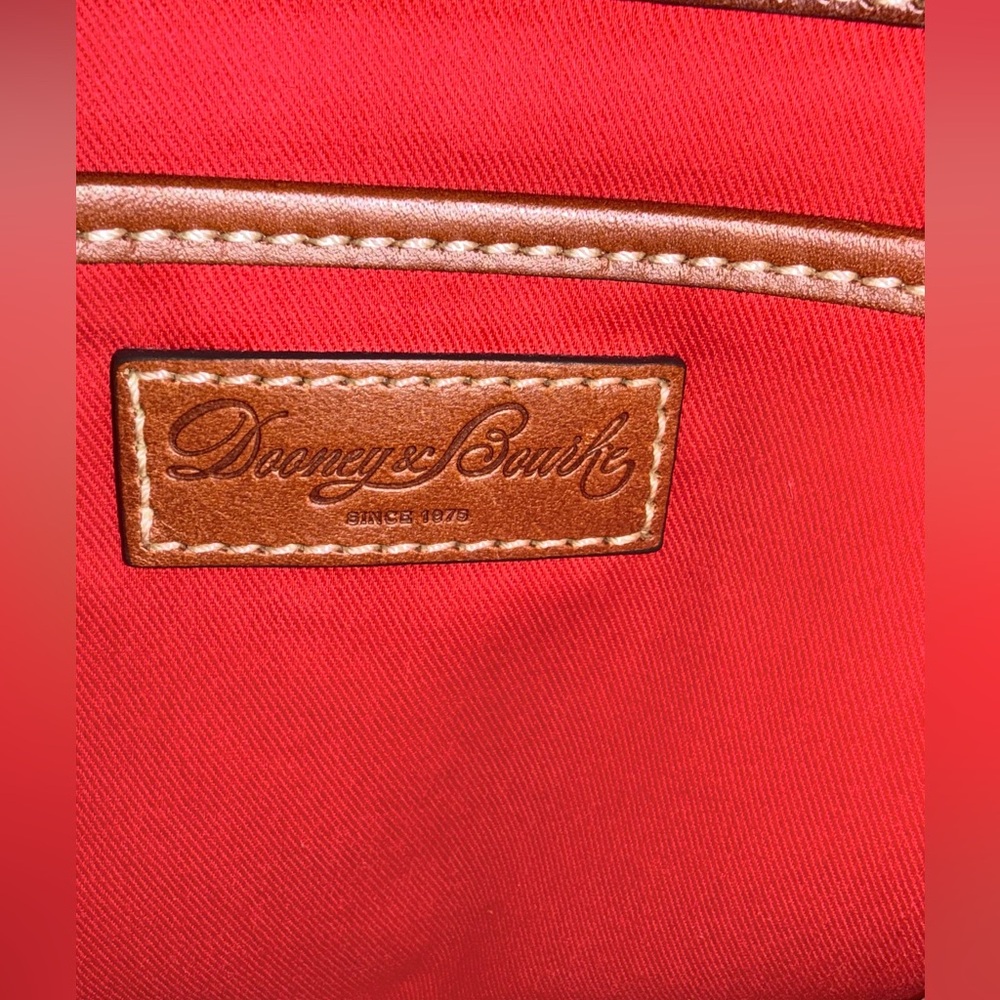 Dooney & Bourke Blue and Tan / Brown Crossbody Bag - Picture 4 of 9
